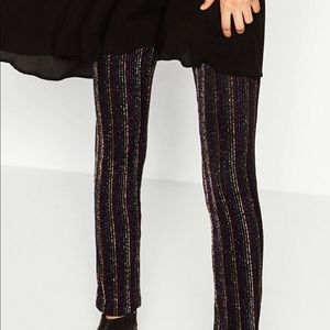 zara rainbow stripe trousers